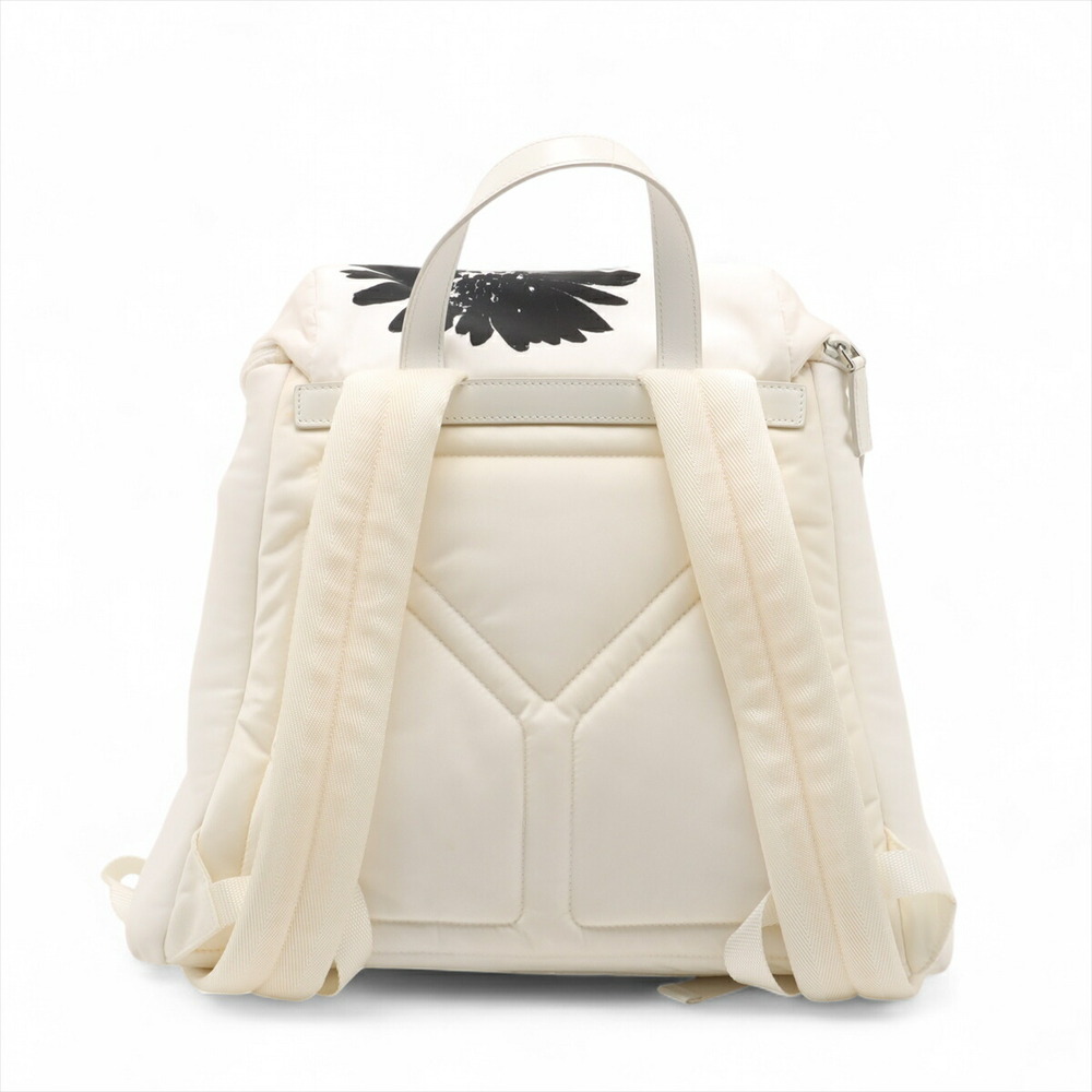 Prada White Rucksack Backpack Tessuto Signor Nylon